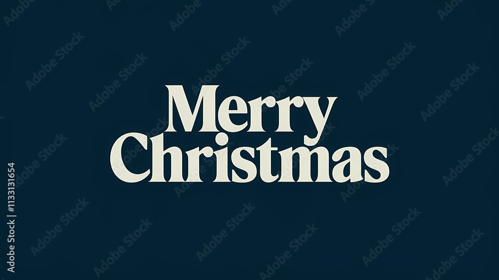 Obraz premium Merry, Christmas, Holiday, Greeting, Celebration, Happy, Season, Ornament, Tree, Decoration, Gift, Snow, Typography, Festive, New Year, Winter, Invitation, Lettering, Lights, Snowflake, Calligraphy
