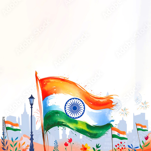 Happy Republic Day of India background