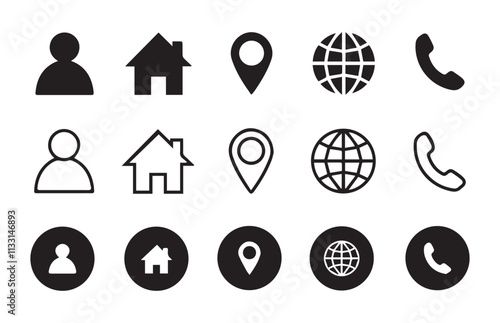 Creative business solutions-related icon sets.Web icon set. vector illustration EPS10 