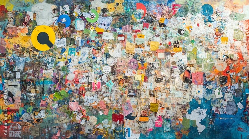 Fototapeta premium A vibrant collage showcasing diverse artistic expressions.