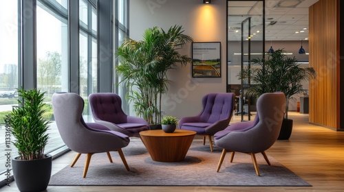 modern office break room