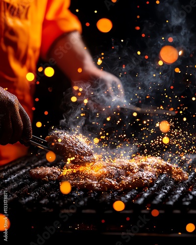 Uruguayan asado barbecue, Montevideo s coastline illuminated with dazzling New Year celebrations photo