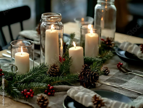  a diy christmas centerpiece project showcasing beautifully crafted center photo