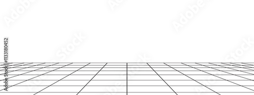 サイバーパンクなグリッドのバナー