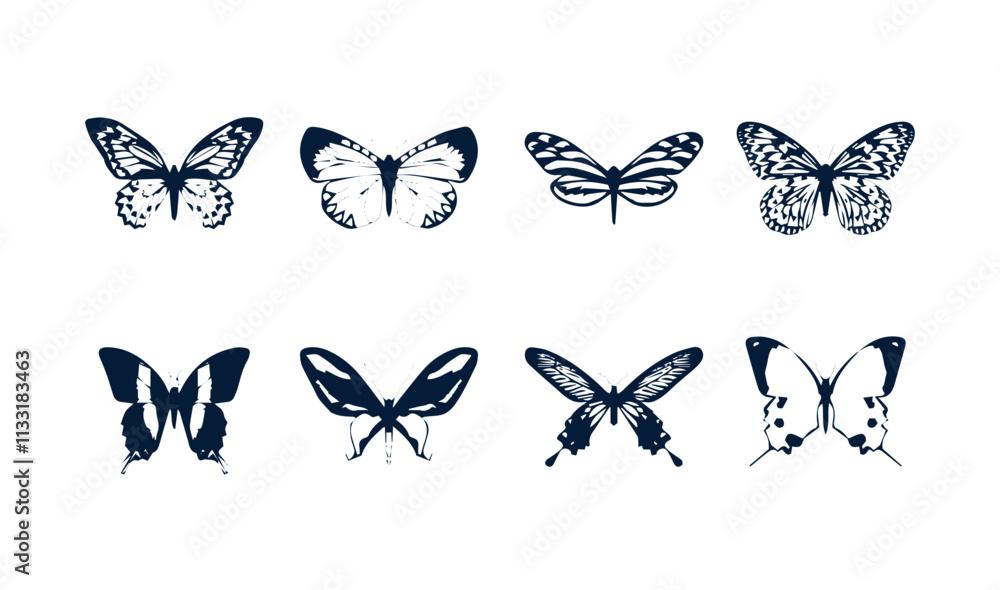 Fototapeta premium Beautiful butterfly shape 