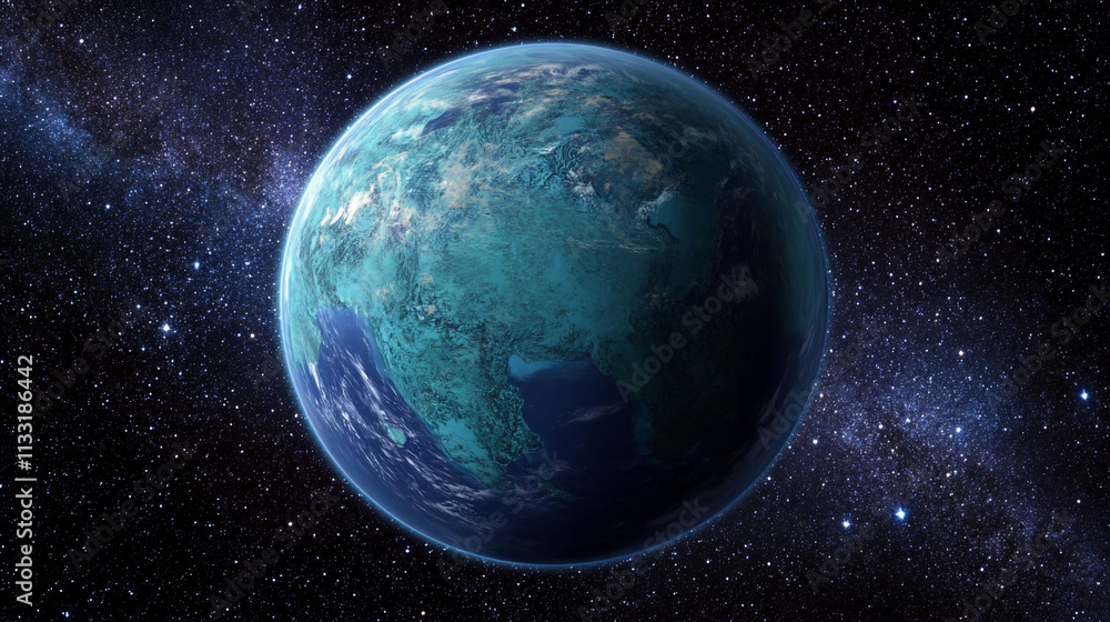 Fototapeta premium A view of Earth from space, showcasing its beauty.