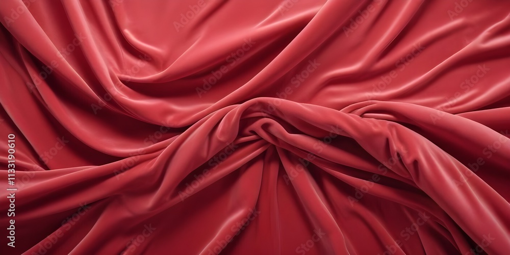 Obraz premium Soft pink plush fabric resembling a velvety curtain