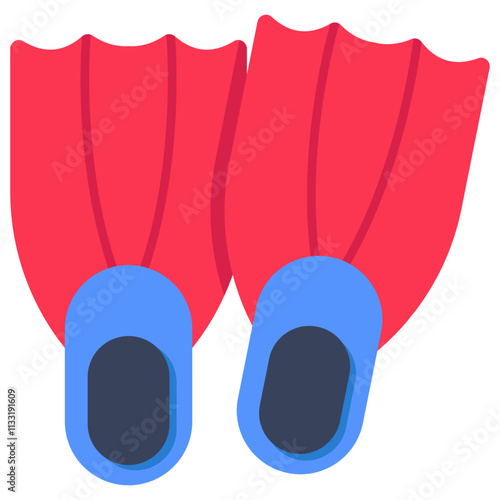 Premium download icon of scuba fins