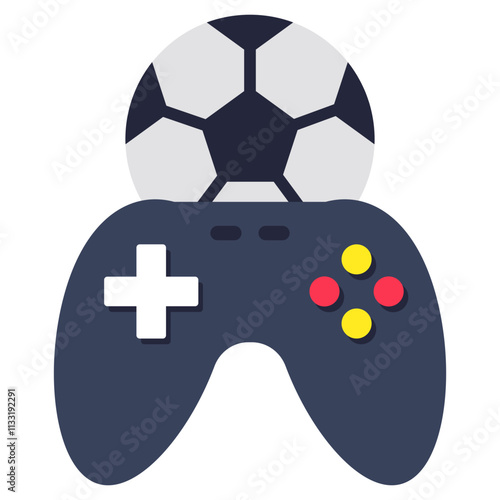 Modern design icon of gamepad