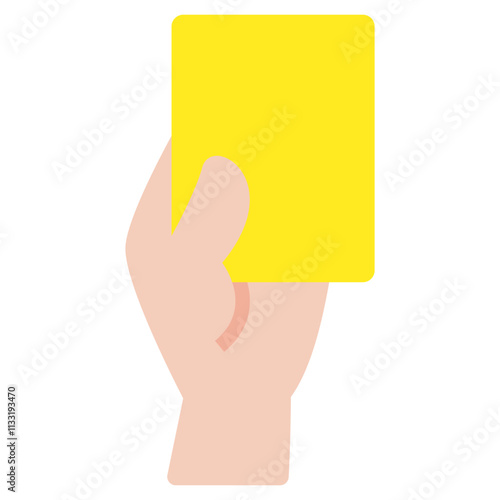 A unique design icon of penalty card