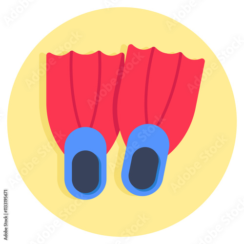 Premium download icon of scuba fins