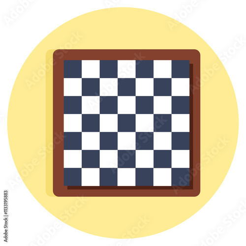 Creative design icon of chessboard