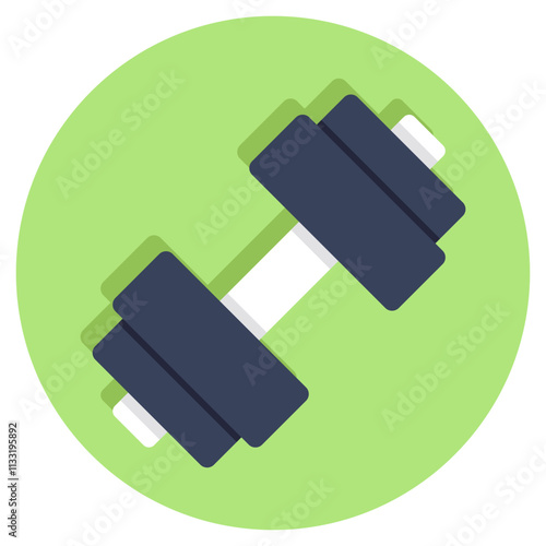 A trendy vector design of dumbbells