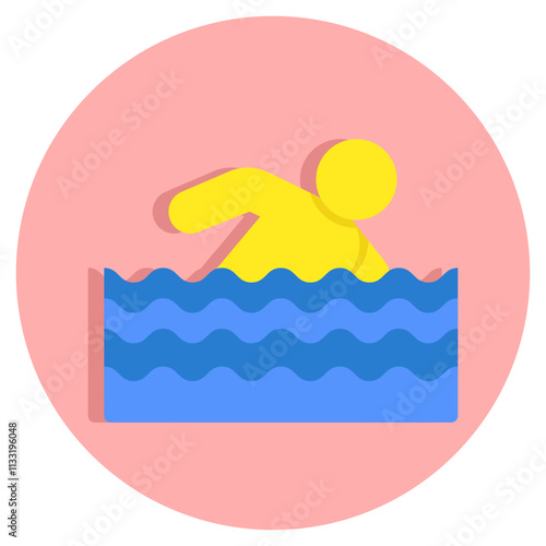 Premium download icon of swimming