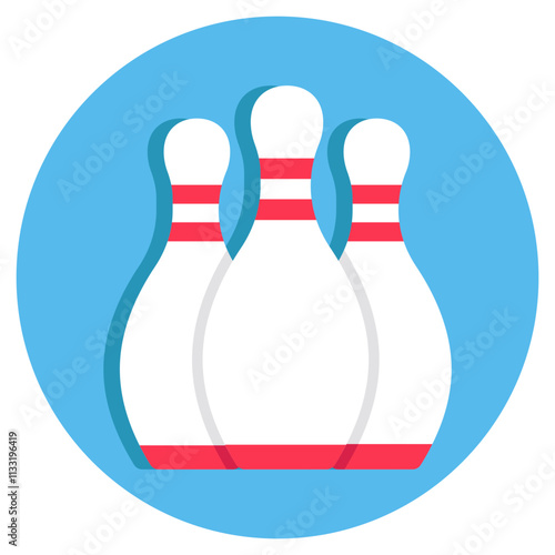 Skittles showcasing concept of bowling game