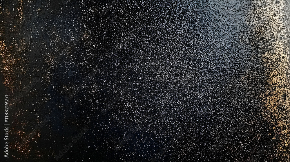 Obraz premium Abstract Black and Gold Texture, A Glimmering, Granular Background Image