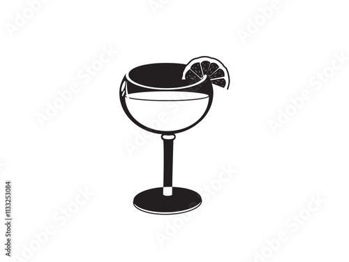 bottle of drinks, a glass of juice, vector illustrator of drink silhouette isolated on white background 