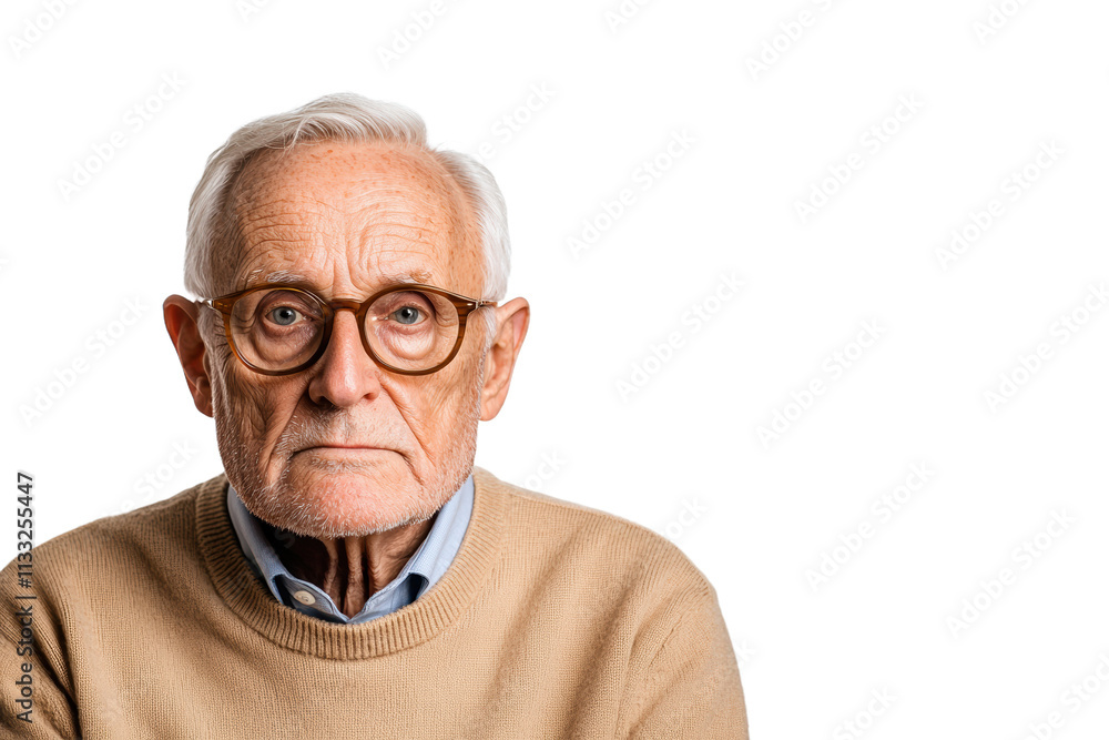 Portrait of an Older Man in Thoughtful Contemplation Portrait of an Older Man in Thoughtful Contemplation