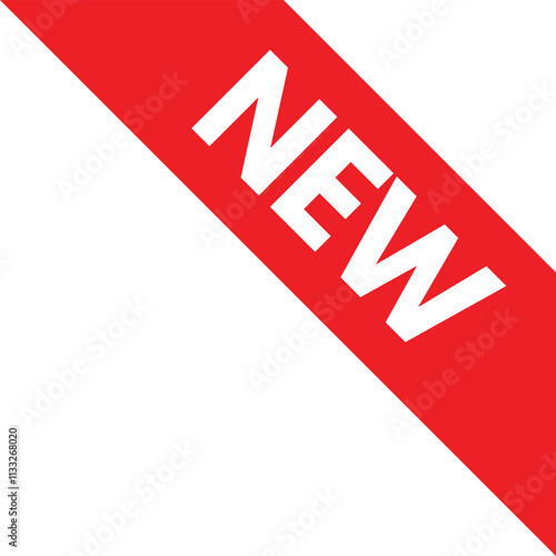 Right new product corner label icon isolated on white background . New product corner ribbon icon vector