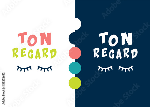 Logotype - ton regard - vecteur