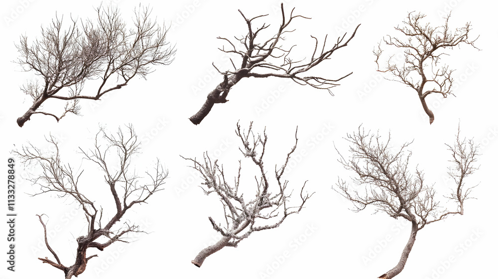 Obraz premium tree brancheson isolated on a white background