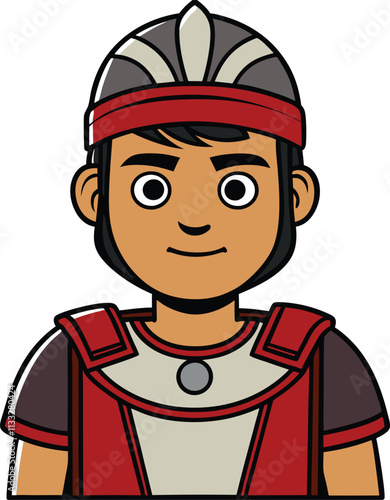 Roman Soldier Cartoon Illustration