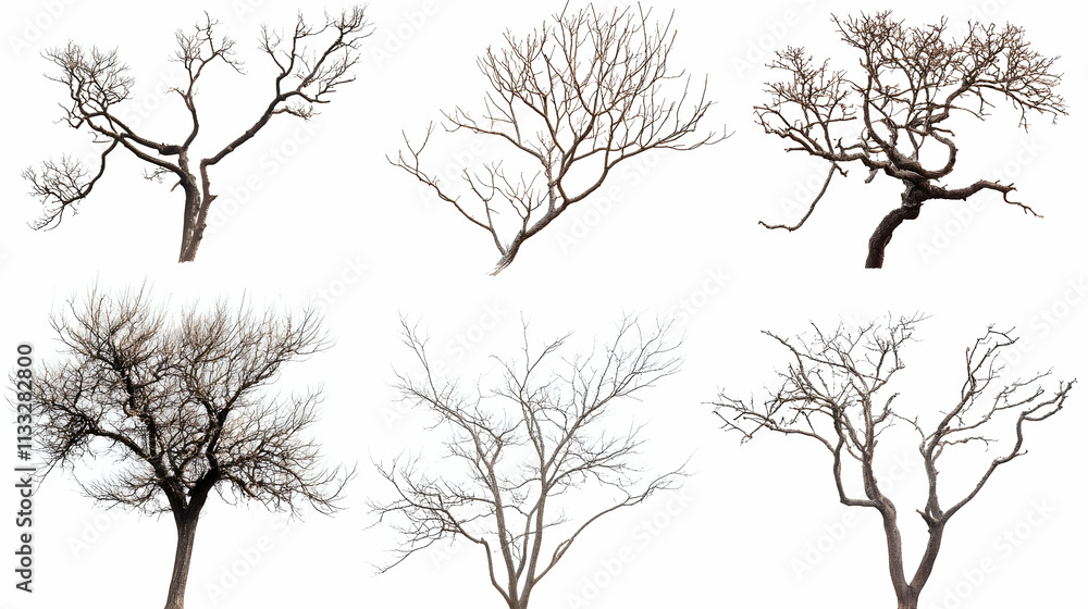 Fototapeta premium tree brancheson isolated on a white background