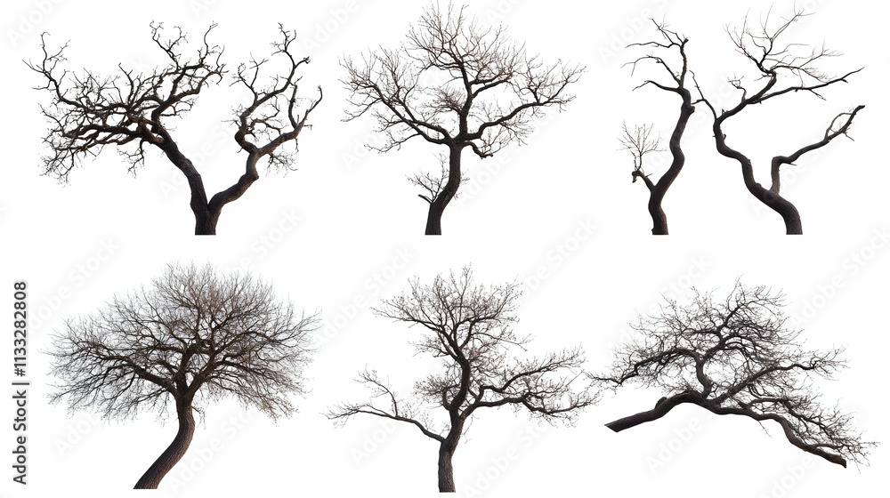Fototapeta premium tree brancheson isolated on a white background