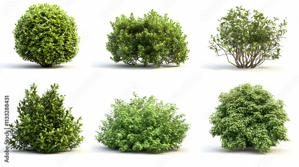 Obraz premium shrubon isolated on a white background
