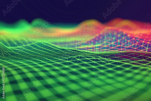 A computer-generated image of a wave, suitable for use as a background or in a graphic design