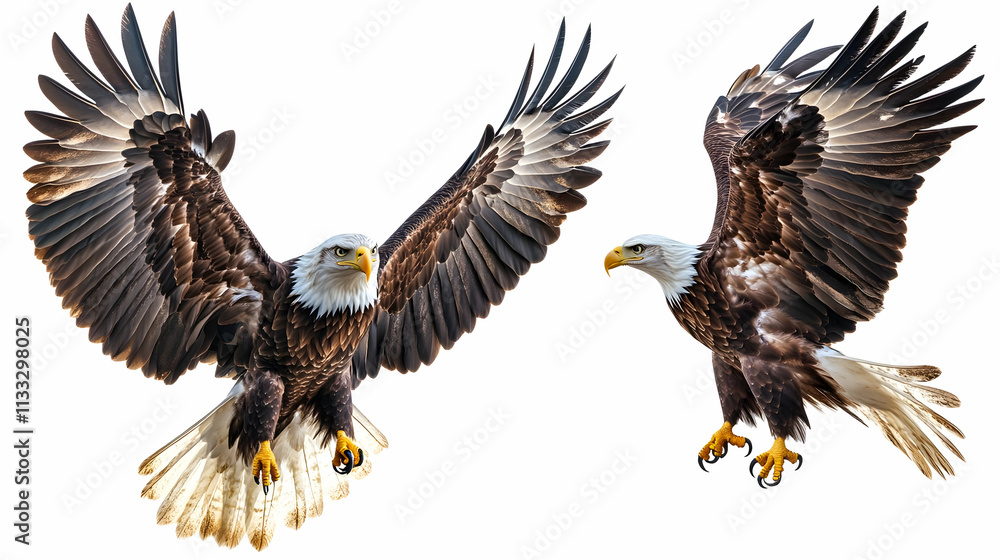 Obraz premium mexico eagleon isolated on a white background