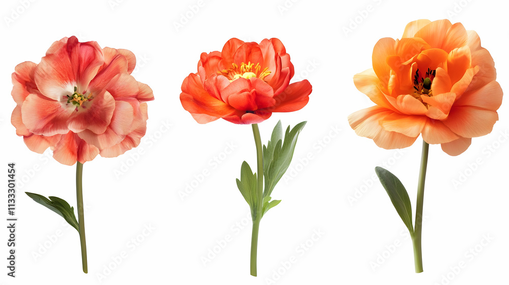 Obraz premium real floweron isolated on a white background