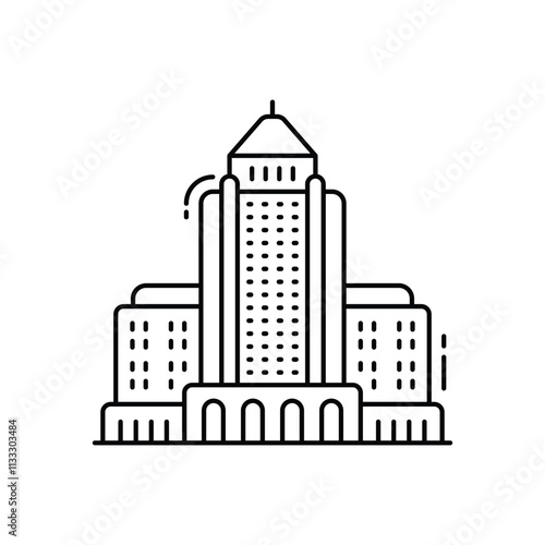 Los angeles vector icon