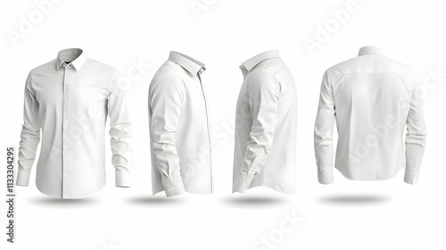 shirt templateon isolated on a white background photo