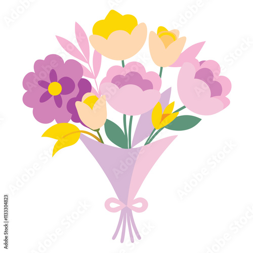 Wallpaper Mural Happy Mother's Day Flat Vector Illustrations - Celebrate Mom with Love Torontodigital.ca
