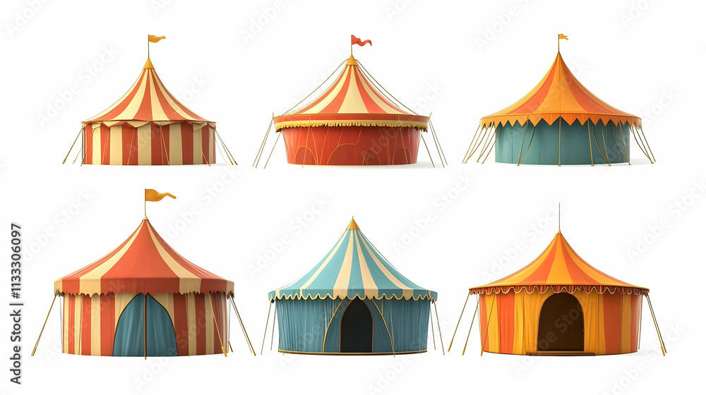 Fototapeta premium circus tenton isolated on a white background
