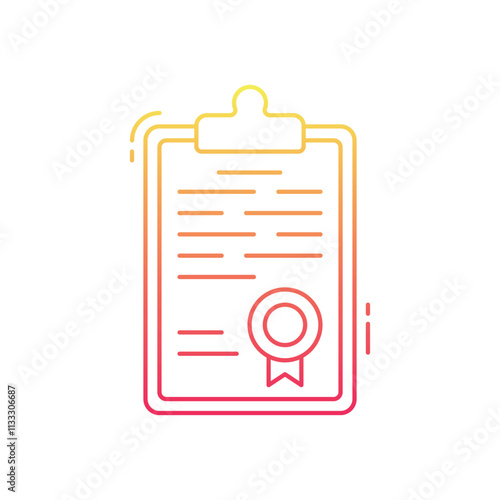 declaration vector icon