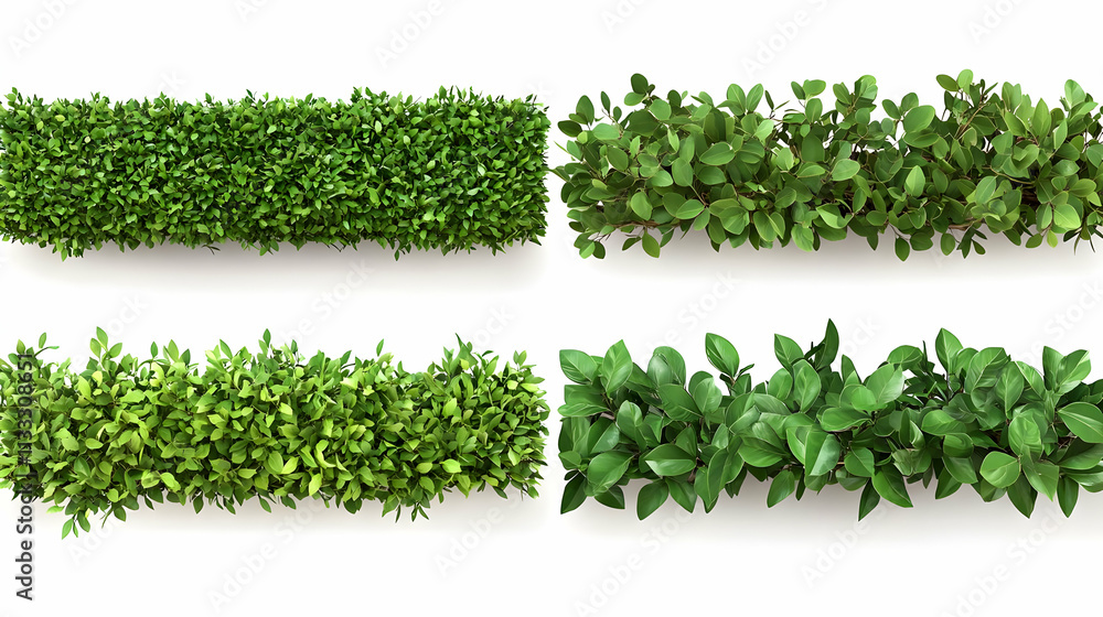 Naklejka premium green borderson isolated on a white background