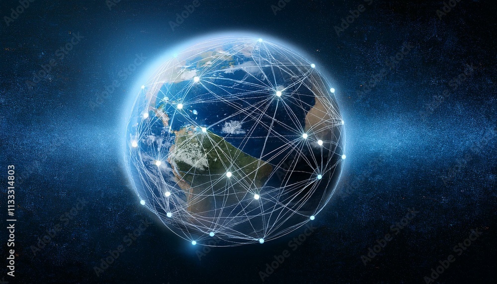 Obraz premium Luxurious office space with city skyline visible through glass walls