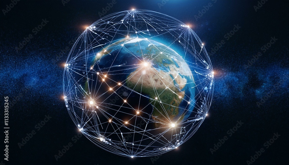 Obraz premium Luxurious office space with city skyline visible through glass walls