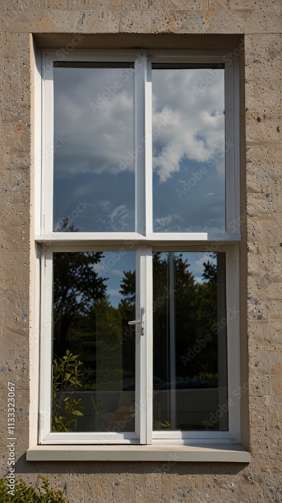 Fototapeta premium Window. The best image for inspiration on the latest trends in current seasonal designs.