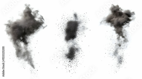 dust textureon isolated on a white background photo