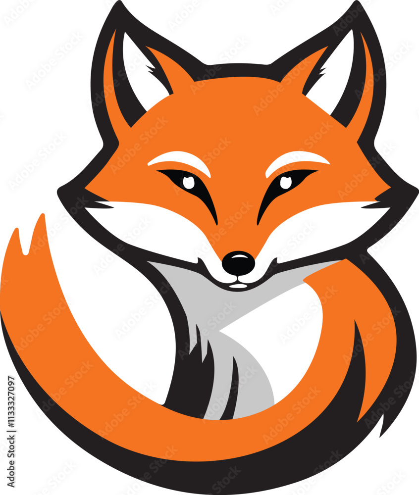 Obraz premium Striking Fox Logo Design