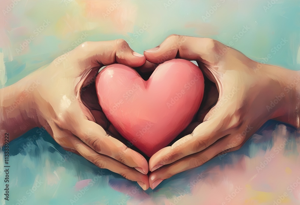 Obraz premium heart hands