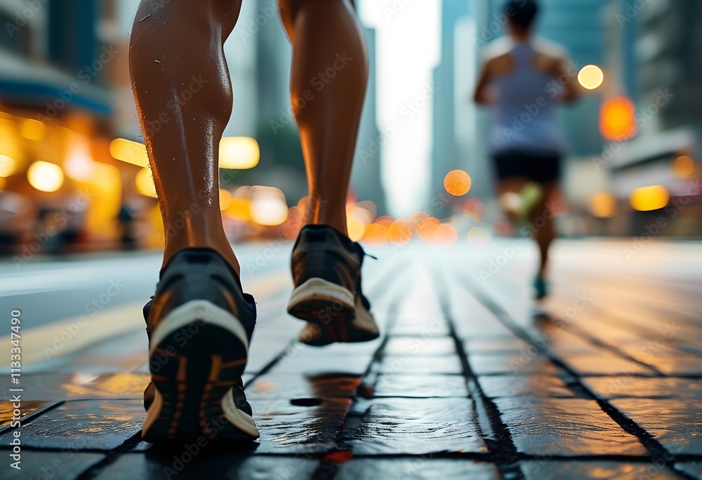 Fototapeta premium running people