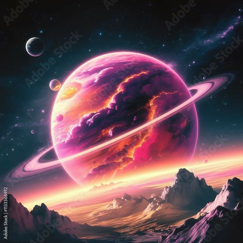 planet in space