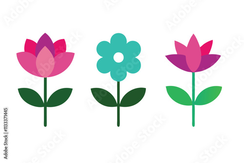 illustration of a pink flower