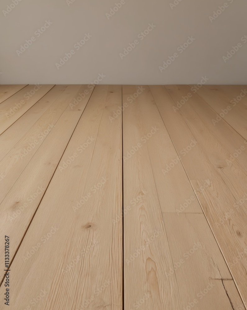 Naklejka premium Beige wooden textured flooring background