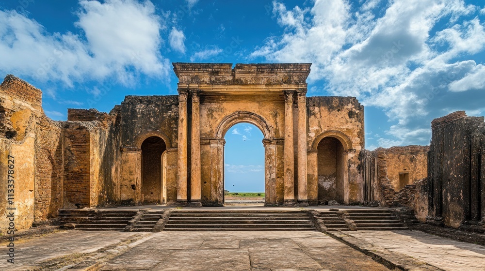 Obraz premium Majestic Ruins of Chellah: A Glimpse into Morocco's Ancient Past