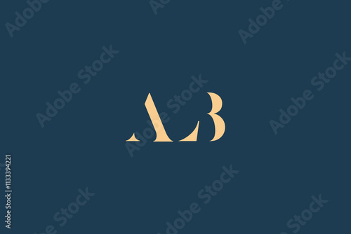 ALB abstract letter logo design. This logo is designed by three abstract letters.